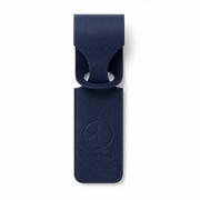 Étiquette de valise élégante bleu