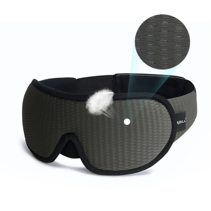 Masque de sommeil 3D gris