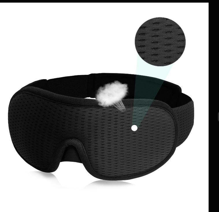 Masque de sommeil 3D noir