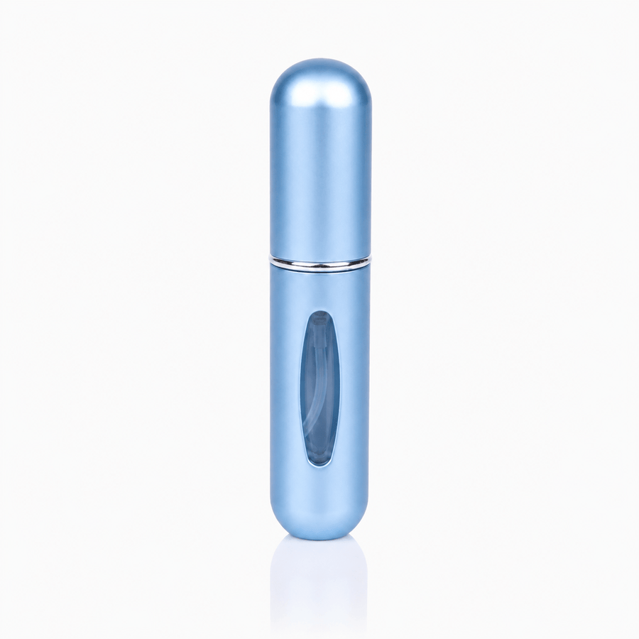 Mini vaporisateur parfum rechargeable bleu brillant