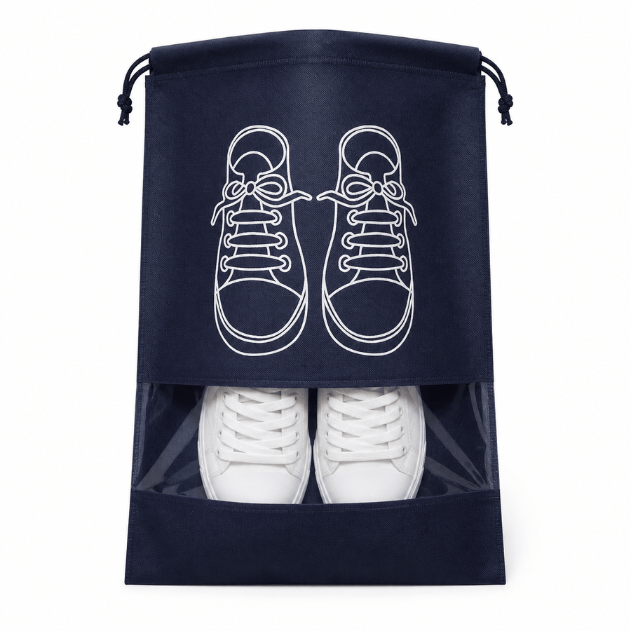 Pochettes rangement chaussures voyage bleu marine