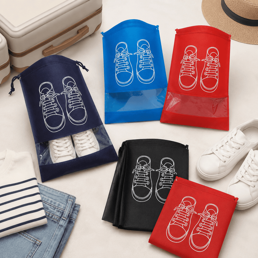 Pochettes rangement chaussures voyage mise en forme 3