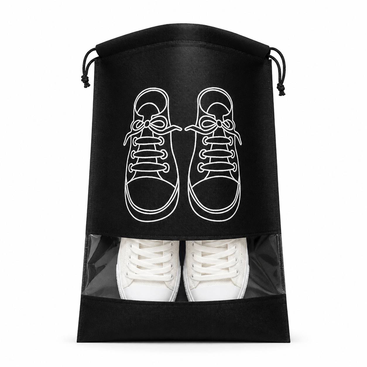 Pochettes rangement chaussures voyage noir