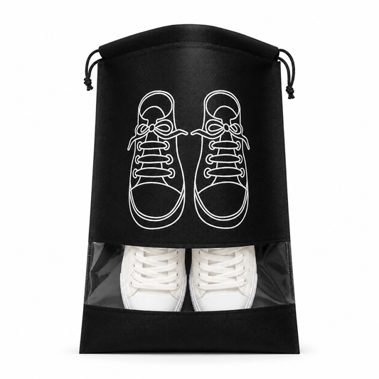 Pochettes rangement chaussures voyage noir
