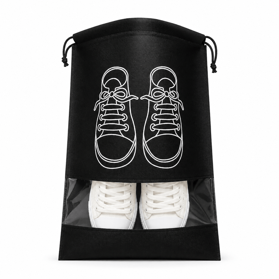 Pochettes rangement chaussures voyage noir