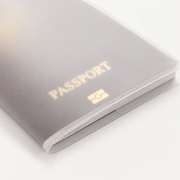 Protège-passeport transparent PVC givré