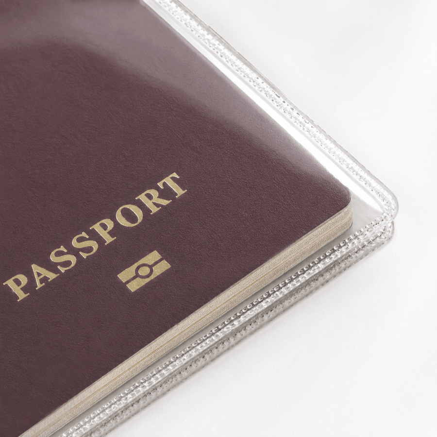 Protège-passeport transparent PVC