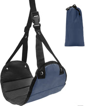 Repose-pieds portable voyage bleu marine 