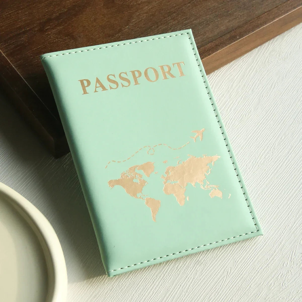 Slim Passport Holder Cove Map PU Passport Holder Travel Essential Cruise Must Have Passport Holders Portable for All Country Boutique Voyage