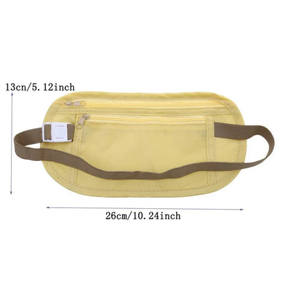 Invisible Travel Waist Packs Pouch for Passport Money Belt Bag Hidden Security Wallet Gift Travel Bag Chest Pack Money Waist Bag Boutique Voyage