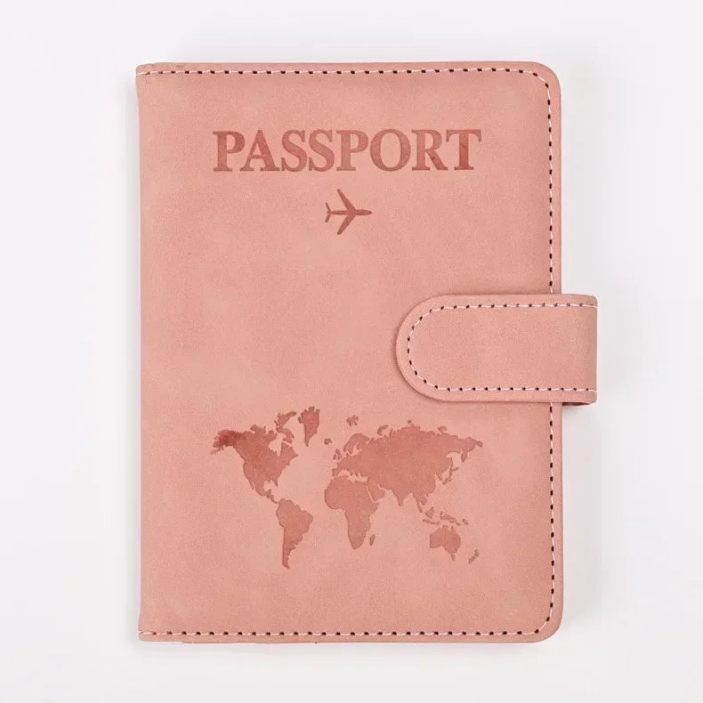 Travel Passport Cover Holder Case PU Leather Men Women Ticket Wallet Protective with Credit Card Holder Protector Cover Case Boutique Voyage