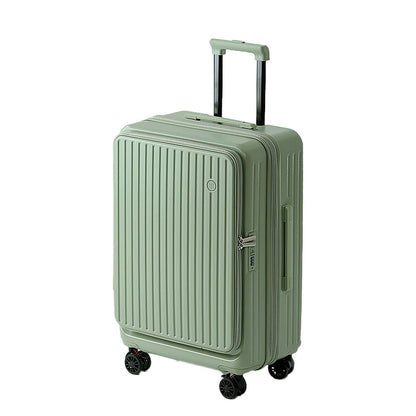 Multifunctional Front Opening Expandable Suitcase with Cup Holder Large Capacity Luggage 360° Shock Absorbing Wheels 20' 24' 28' Boutique Voyage