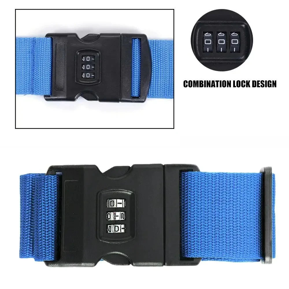 Luggage Strap Anti-theft Luggage Buckle  Password Adjustable Bundling Packing Baggage Belt Suitcase Trunk Belts Bag Accessories Boutique Voyage