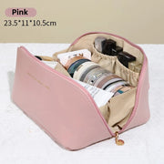 Large Capacity Cosmetic Bag Cosmetic Storage Bag PU Leather Portable Travel Toiletry Bag Women Cosmetic Bag Toiletries Organizer Boutique Voyage