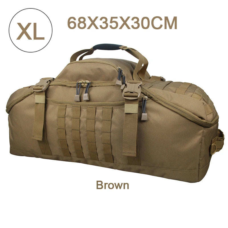 30L 45L 80L Sport Travel Bag Molle Tactical Backpack Gym Fitness Bag Large Duffle Bags for Camping Hunting Fishing Boutique Voyage