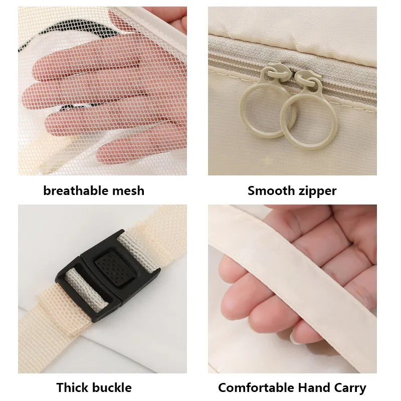 7pcs Set Foldable Clothes Sorting Organizer Bag Portable Luggage Travel Storage Bags,Travel Clothing Organizer,Packing Cubes Boutique Voyage