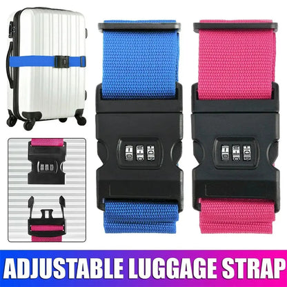 Luggage Strap Anti-theft Luggage Buckle  Password Adjustable Bundling Packing Baggage Belt Suitcase Trunk Belts Bag Accessories Boutique Voyage