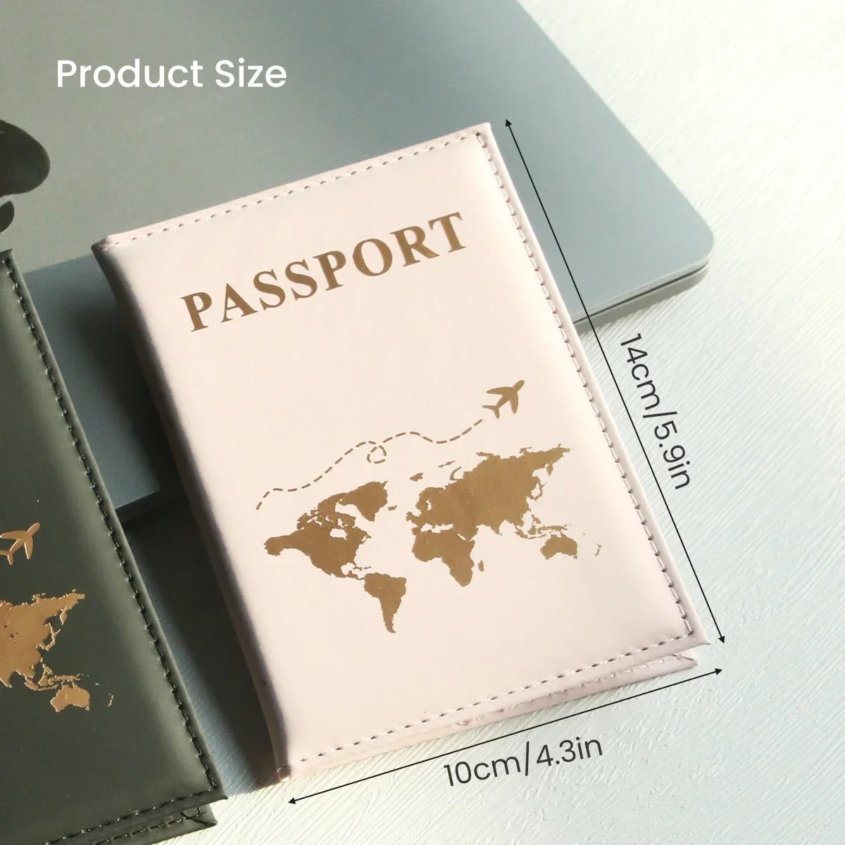 Slim Passport Holder Cove Map PU Passport Holder Travel Essential Cruise Must Have Passport Holders Portable for All Country Boutique Voyage