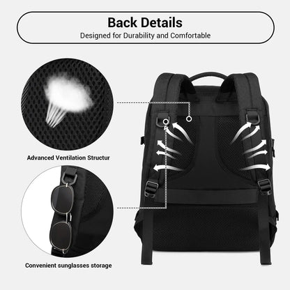 Kono Travel Backpack 45x36x20 cm 30L for Easyjet Laptop bag Weekend Travel Practical Duffel Bag hand luggage. Boutique Voyage