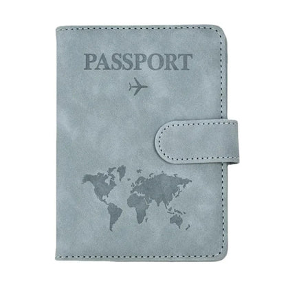 Travel Passport Cover Holder Case PU Leather Men Women Ticket Wallet Protective with Credit Card Holder Protector Cover Case Boutique Voyage