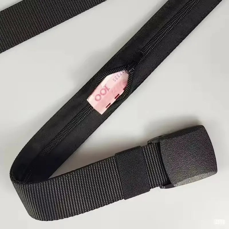 New Travel Cash Anti Theft Belt Waist Bag Women Portable Hidden Money Strap Belt Wallet Waist Pack Men Hiding Belt For Men Women Boutique Voyage