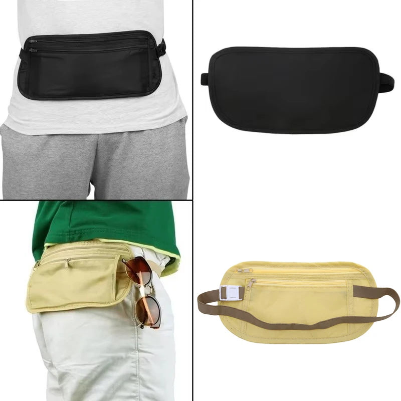 Invisible Travel Waist Packs Pouch for Passport Money Belt Bag Hidden Security Wallet Gift Travel Bag Chest Pack Money Waist Bag Boutique Voyage