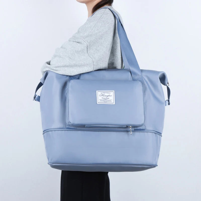 Large Capacity Expanding Travel Bags Luggage Organizer Bag Handbag Waterproof Portable Foldable Travel Clothes Storage Bag New Boutique Voyage