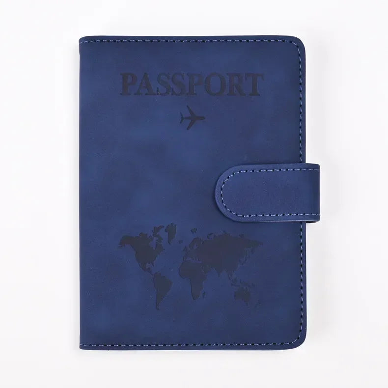 Travel Passport Cover Holder Case PU Leather Men Women Ticket Wallet Protective with Credit Card Holder Protector Cover Case Boutique Voyage