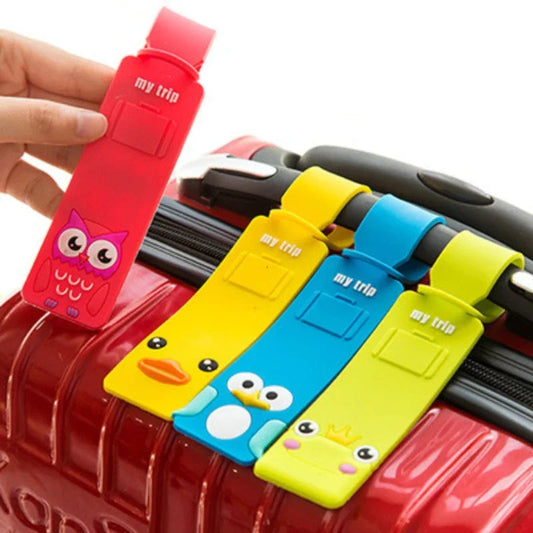 Lovely Silicone Luggage Tag Boarding Pass Luggage Tag Checked Fashion Travel Accessories Cute Luggage Tag Flight Boutique Voyage