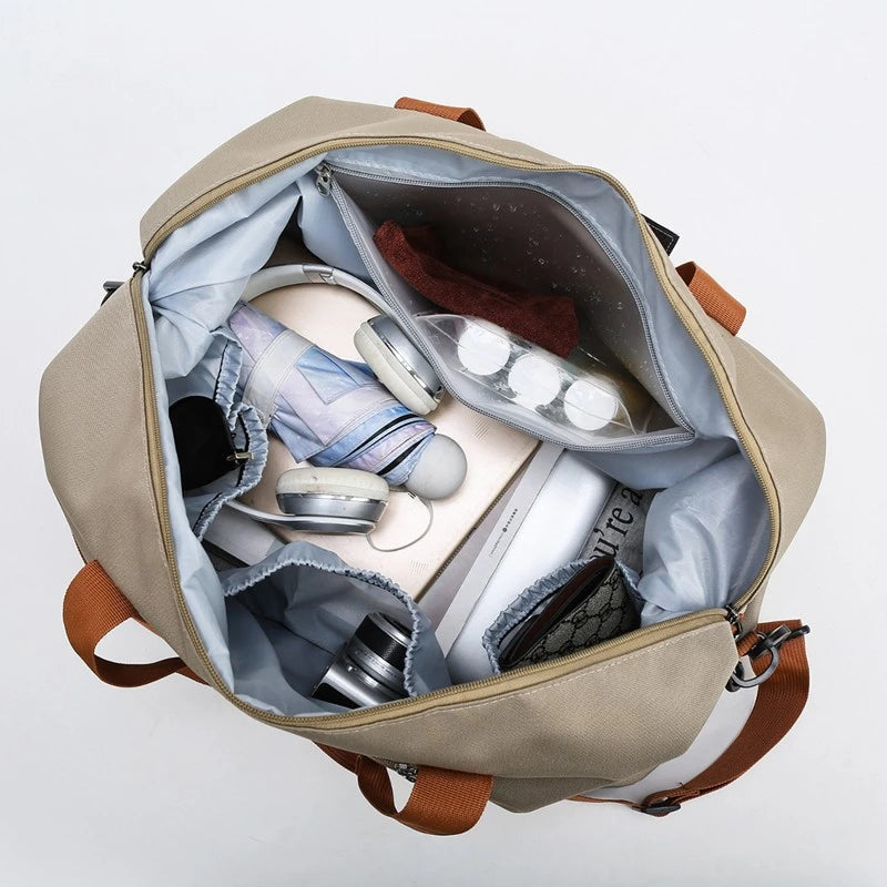 Gym Bag Travel Fitness Bag for Women Large Capacity Men's Sports Luggage bag Waterproof Female Messenger Bag Dry And Wet Handbag Boutique Voyage