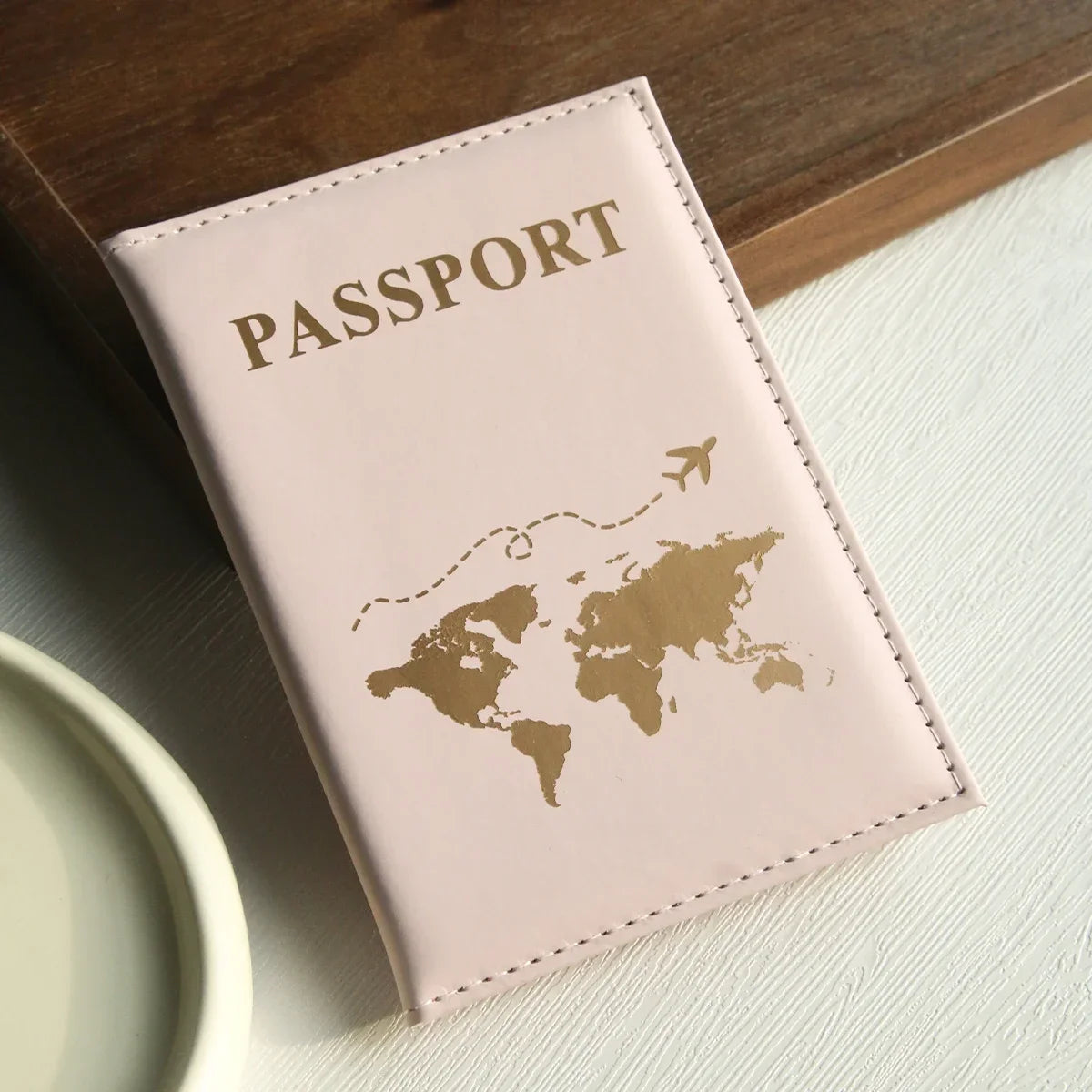 Slim Passport Holder Cove Map PU Passport Holder Travel Essential Cruise Must Have Passport Holders Portable for All Country Boutique Voyage