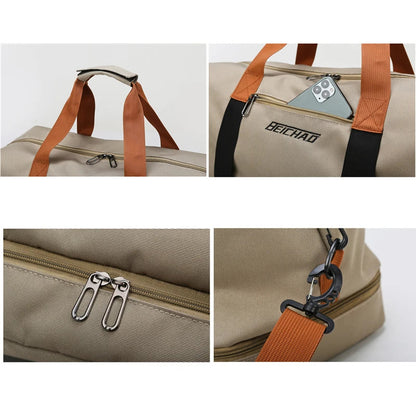 Gym Bag Travel Fitness Bag for Women Large Capacity Men's Sports Luggage bag Waterproof Female Messenger Bag Dry And Wet Handbag Boutique Voyage