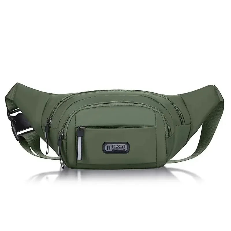 Men Canvas Fit Waistpack Mobile Fanny Waist Packs Men's Sports Outdoor Leisure Running Anti Theft Ultra Thin Invisible Waist Bag Boutique Voyage