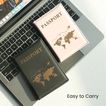 Slim Passport Holder Cove Map PU Passport Holder Travel Essential Cruise Must Have Passport Holders Portable for All Country Boutique Voyage