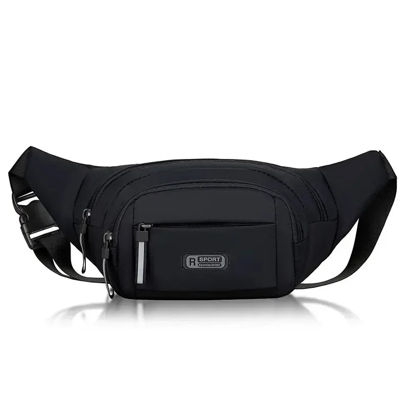 Men Canvas Fit Waistpack Mobile Fanny Waist Packs Men's Sports Outdoor Leisure Running Anti Theft Ultra Thin Invisible Waist Bag Boutique Voyage