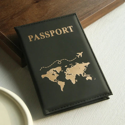 Slim Passport Holder Cove Map PU Passport Holder Travel Essential Cruise Must Have Passport Holders Portable for All Country Boutique Voyage