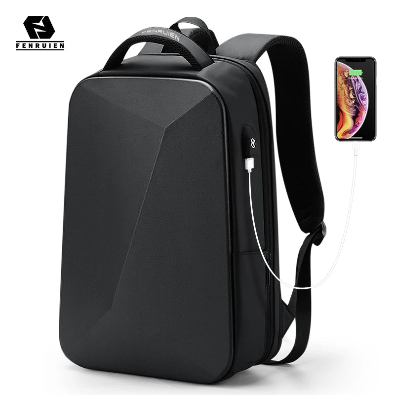 Fenruien Brand Laptop Backpack Anti-theft Waterproof School Backpacks USB Charging Men Business Travel Bag Backpack New Design Boutique Voyage