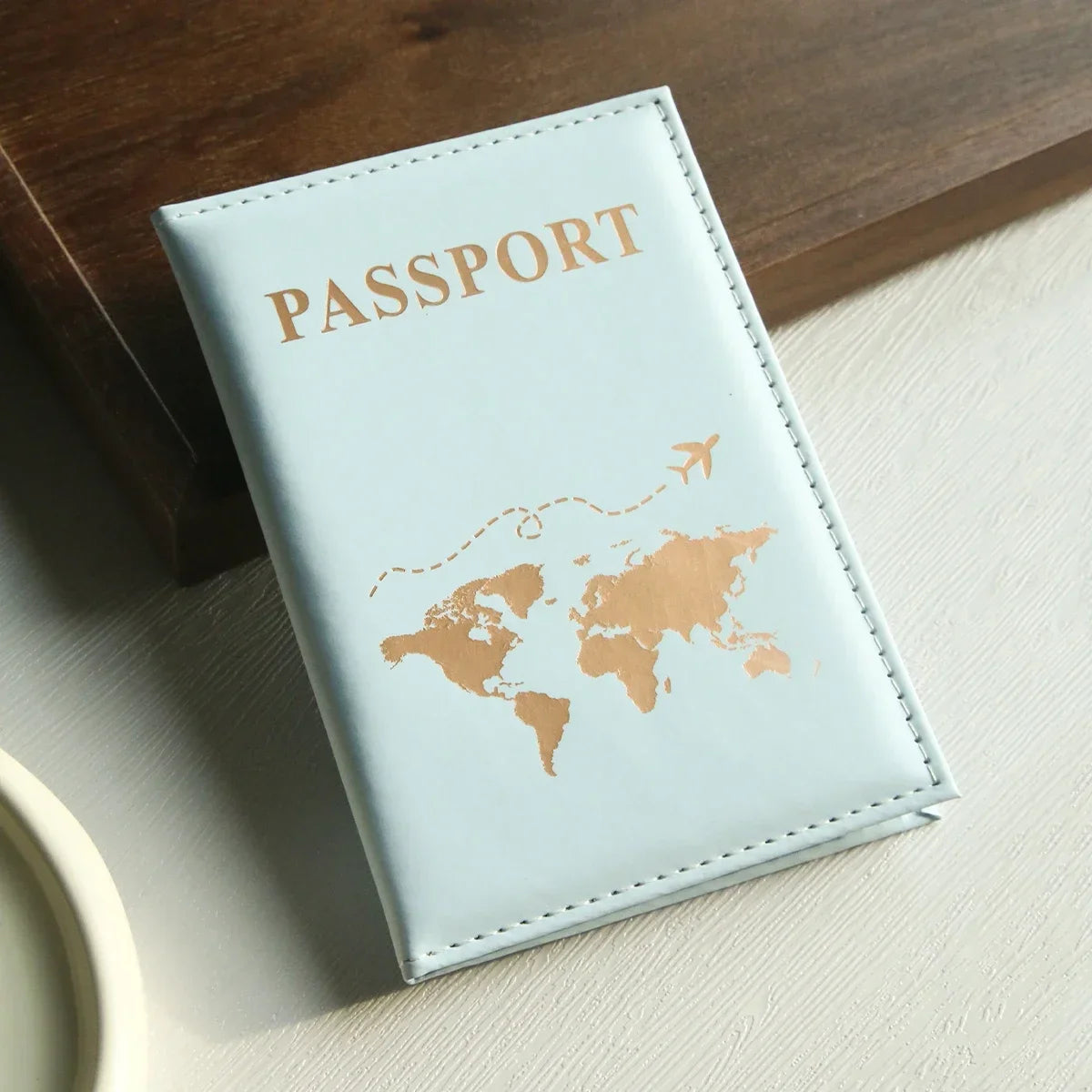 Slim Passport Holder Cove Map PU Passport Holder Travel Essential Cruise Must Have Passport Holders Portable for All Country Boutique Voyage