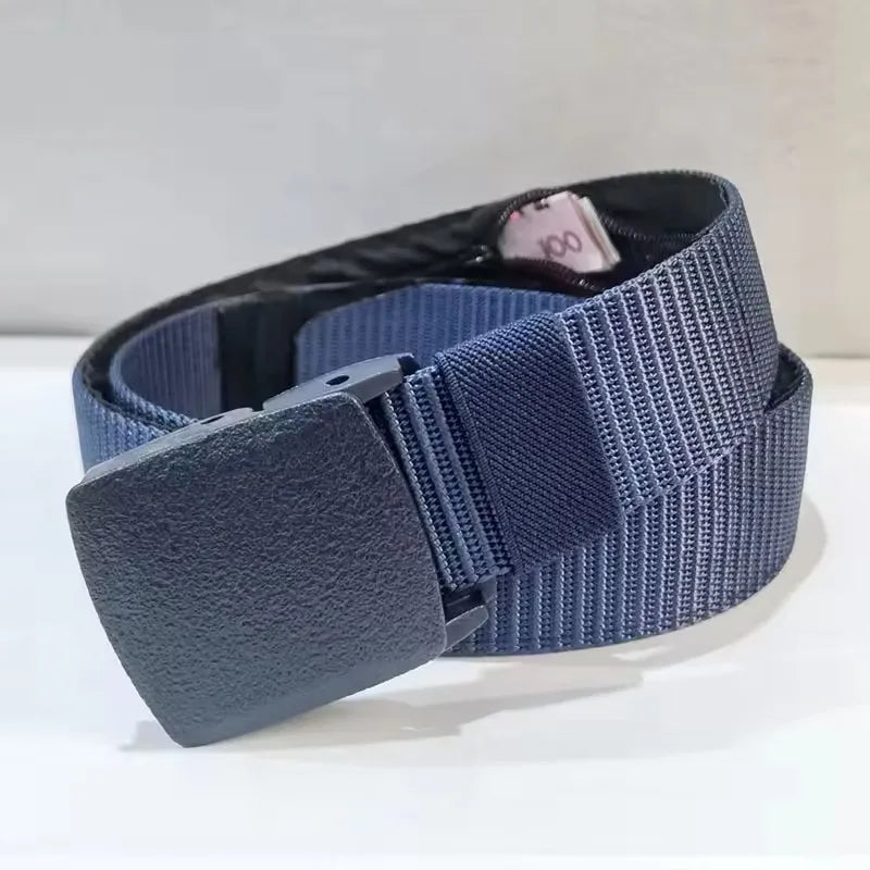 New Travel Cash Anti Theft Belt Waist Bag Women Portable Hidden Money Strap Belt Wallet Waist Pack Men Hiding Belt For Men Women Boutique Voyage