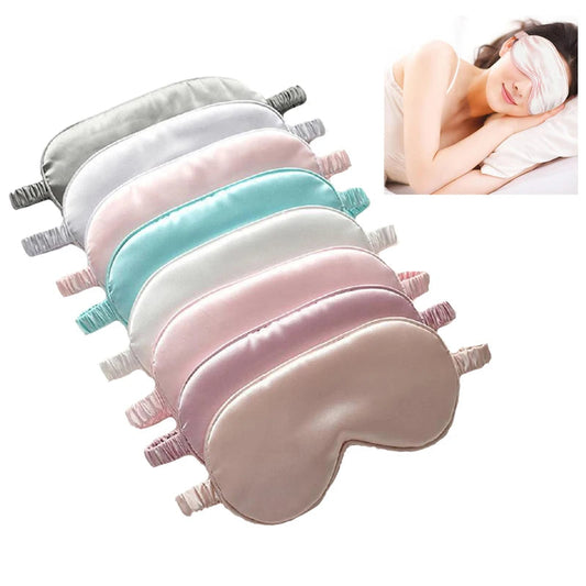Imitated Silk Sleep Eye Mask Shading Eye Patch Portable Travel Relax Eyepatch Lunch Break Eye Cover Night Health Sleeping Shield Boutique Voyage