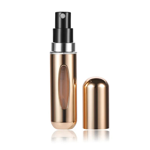 5ml /10ml Mini Portable Bottom-Filling Pump Perfume Bottle Sample Perfume Refillable Spray Bottle Empty Cosmetic Containers Set Boutique Voyage