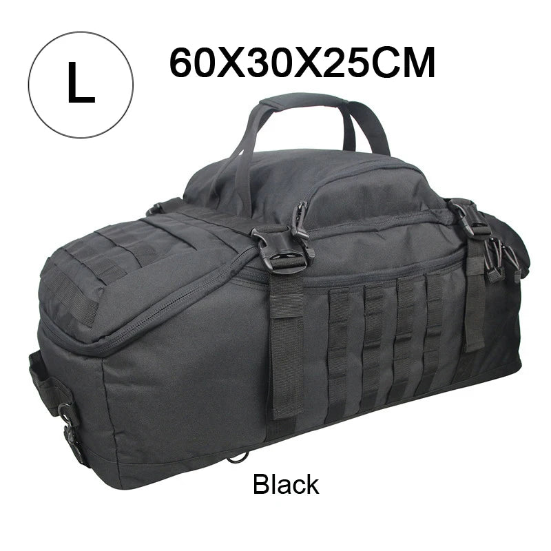 30L 45L 80L Sport Travel Bag Molle Tactical Backpack Gym Fitness Bag Large Duffle Bags for Camping Hunting Fishing Boutique Voyage