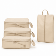 Set 4 cubes de compression voyage beige