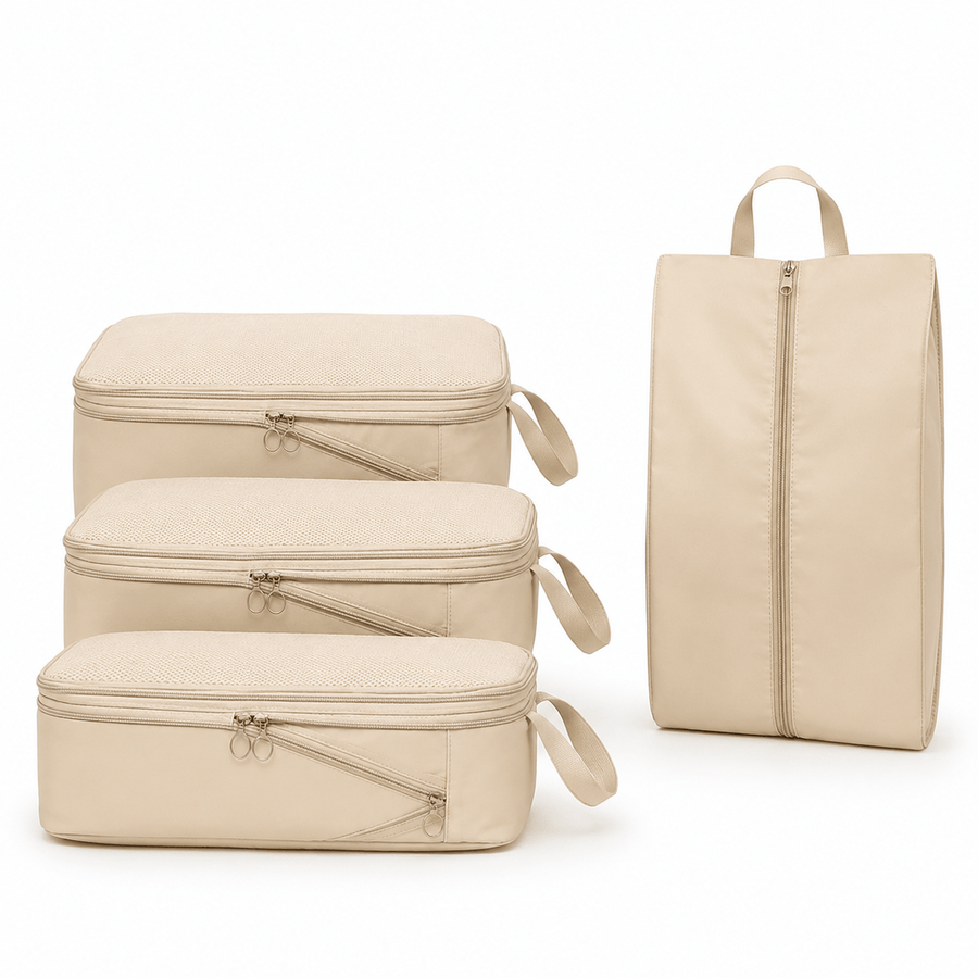 Set 4 cubes de compression voyage beige