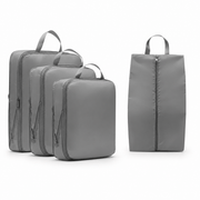 Set 4 cubes de compression voyage gris