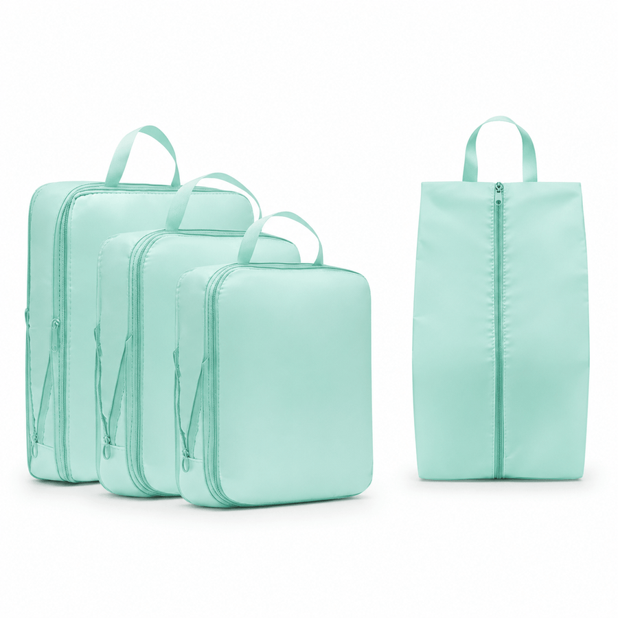 Set 4 cubes de compression voyage vert
