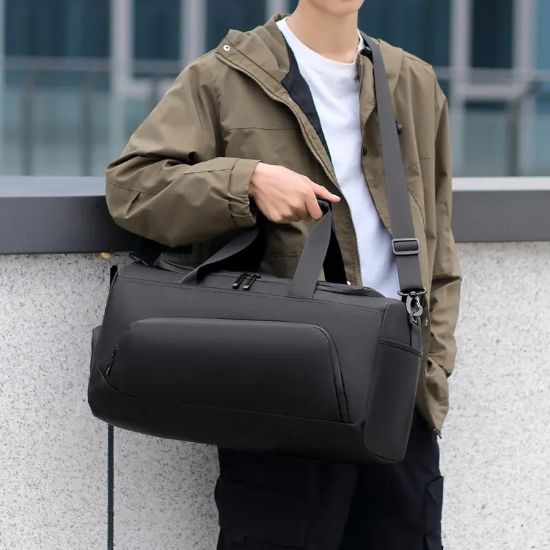 Sports Gym Bag, Large Capacity Handbag,Portable Travel Duffel Bag, Multi-compartment with Shoes Storage,Perfect for Vacation,Gym Boutique Voyage