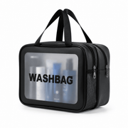 Trousse double compartiment sec/humide noir