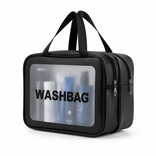 Trousse double compartiment sec/humide noir