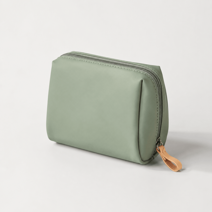 Trousse maquillage compacte style coréen, vert